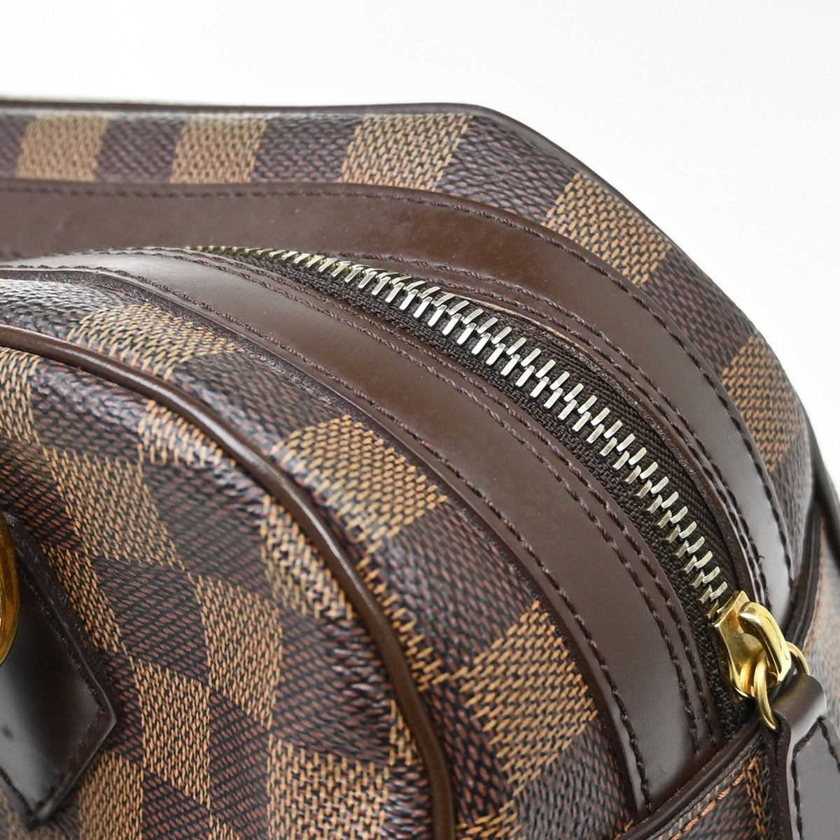 Louis Vuitton Duomo Boston Bag Damier, Brown, Canvas, Handbag