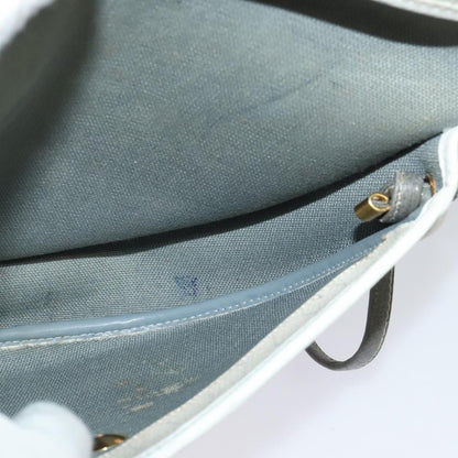 Christian Dior Vintage Honeycomb Shoulder Bag Canvas, WHITE, CANVAS, Shoulder bag