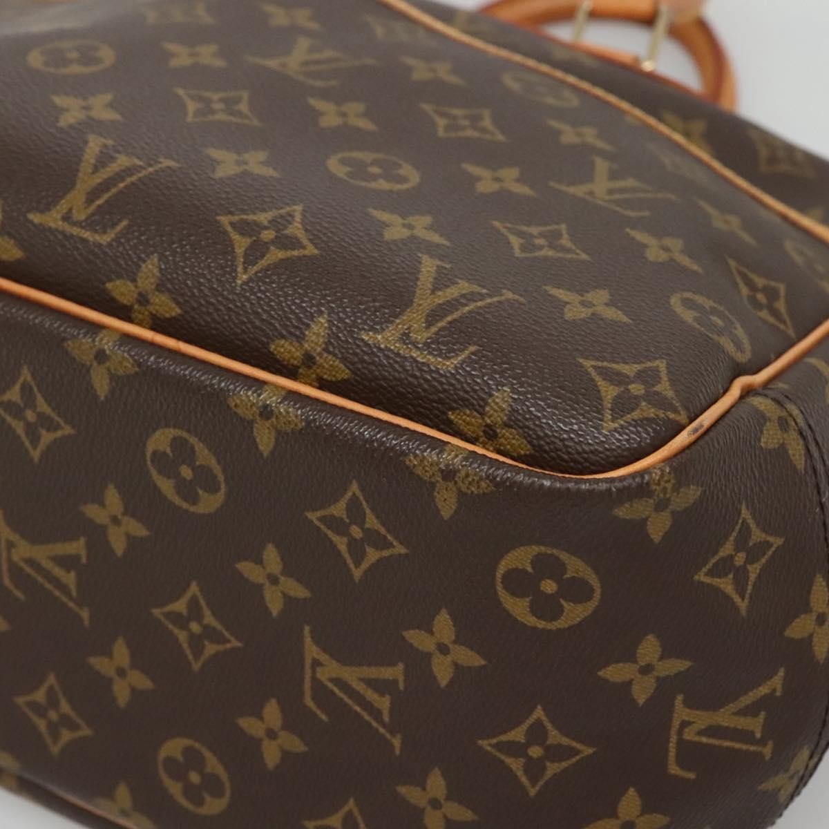 Louis Vuitton Deauville Handbag Monogram Canvas, BROWN, CANVAS, Handbag