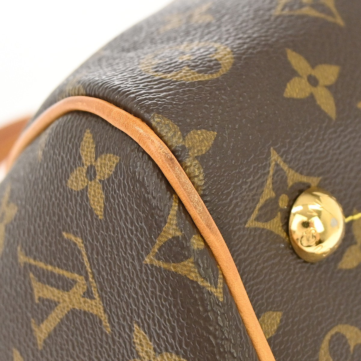 Louis Vuitton Tivoli Handbag Monogram Canvas, Brown, Canvas, Handbag