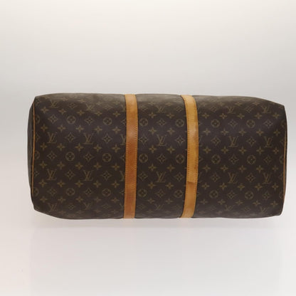 Louis Vuitton Keepall Bag Monogram Canvas, BROWN, CANVAS, Travel bag