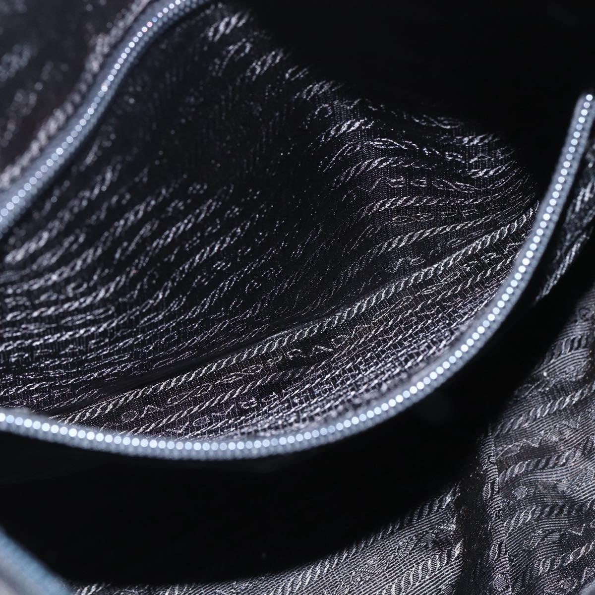 Prada Vintage Zip Tote Tessuto, BLACK, NYLON, Tote bag