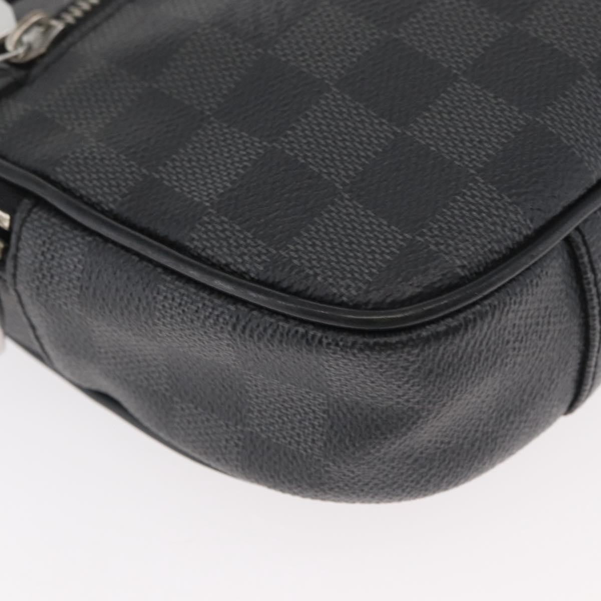 Louis Vuitton Ambler Waist Bag Damier Graphite, Gray, Canvas, Shoulder Bag