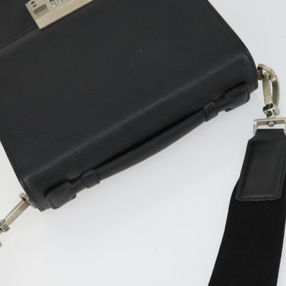 Bally Vintage Shoulder Bag Leather, BLACK, LEATHER, Shoulder bag