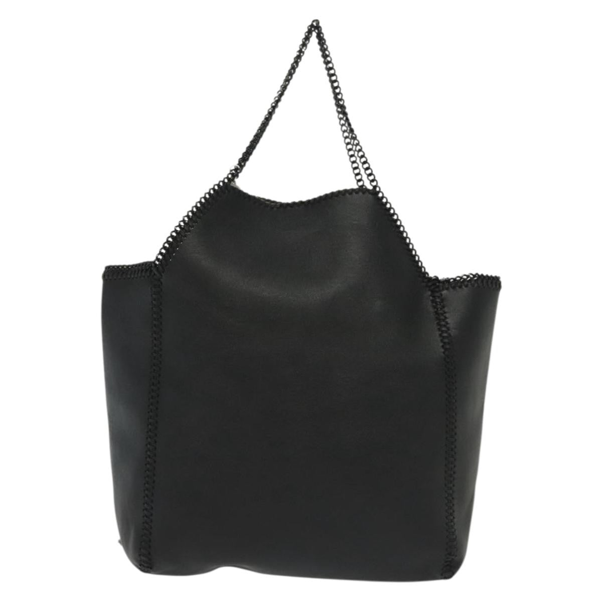 Stella McCartney Falabella Reversible Tote Faux Leather, BLACK, LEATHER, Tote bag