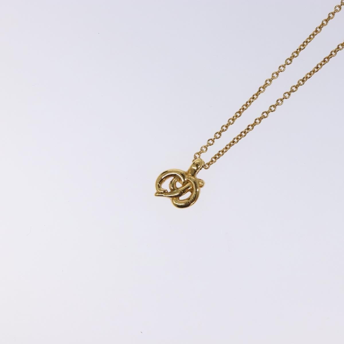 Christian Dior CD Pendant Necklace Metal, GOLD, METAL, Necklace