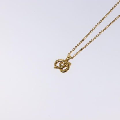 Christian Dior CD Pendant Necklace Metal, GOLD, METAL, Necklace