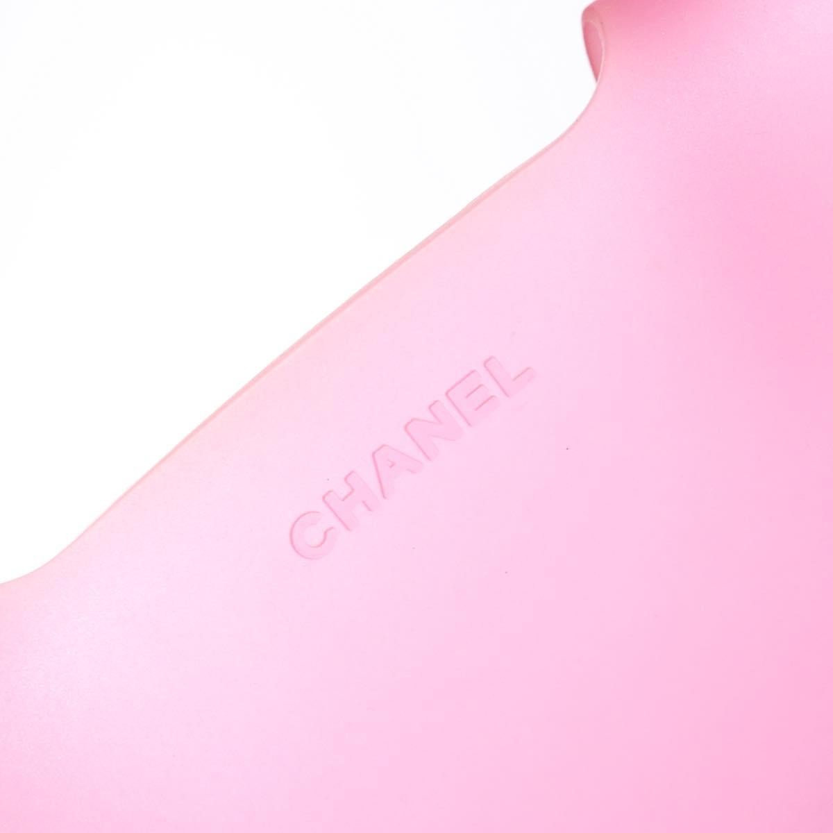 Chanel Logo Tote bag Rubber, PINK, RUBBER, Tote bag