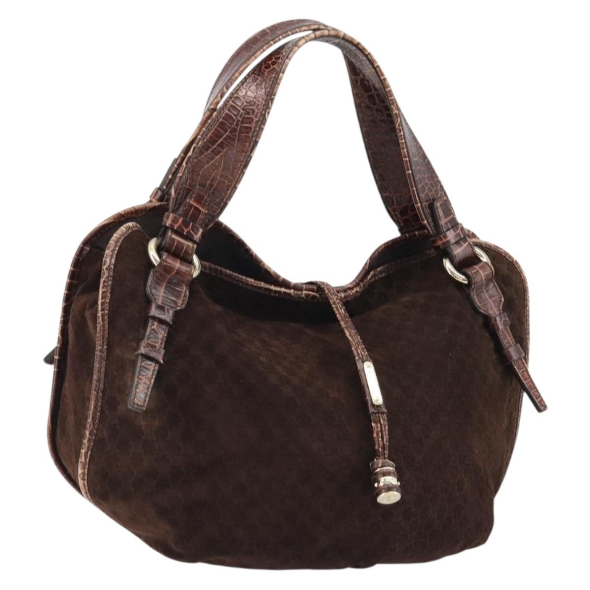 Celine Bittersweet Canvas, Brown, Canvas, Handbag