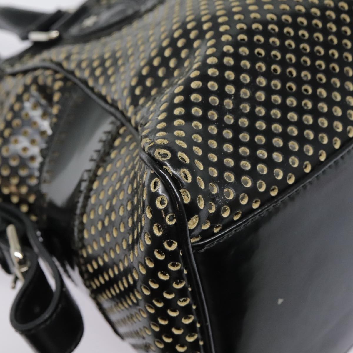 Fendi Bag Du Jour Perforated Leather, BLACK, LEATHER, Handbag