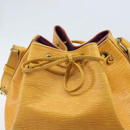Louis Vuitton Petit Noe Handbag Epi Leather, Yellow, Leather, Shoulder Bag