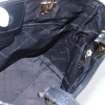 Salvatore Ferragamo Vintage Tote bag Nylon, BLACK, NYLON, Tote bag