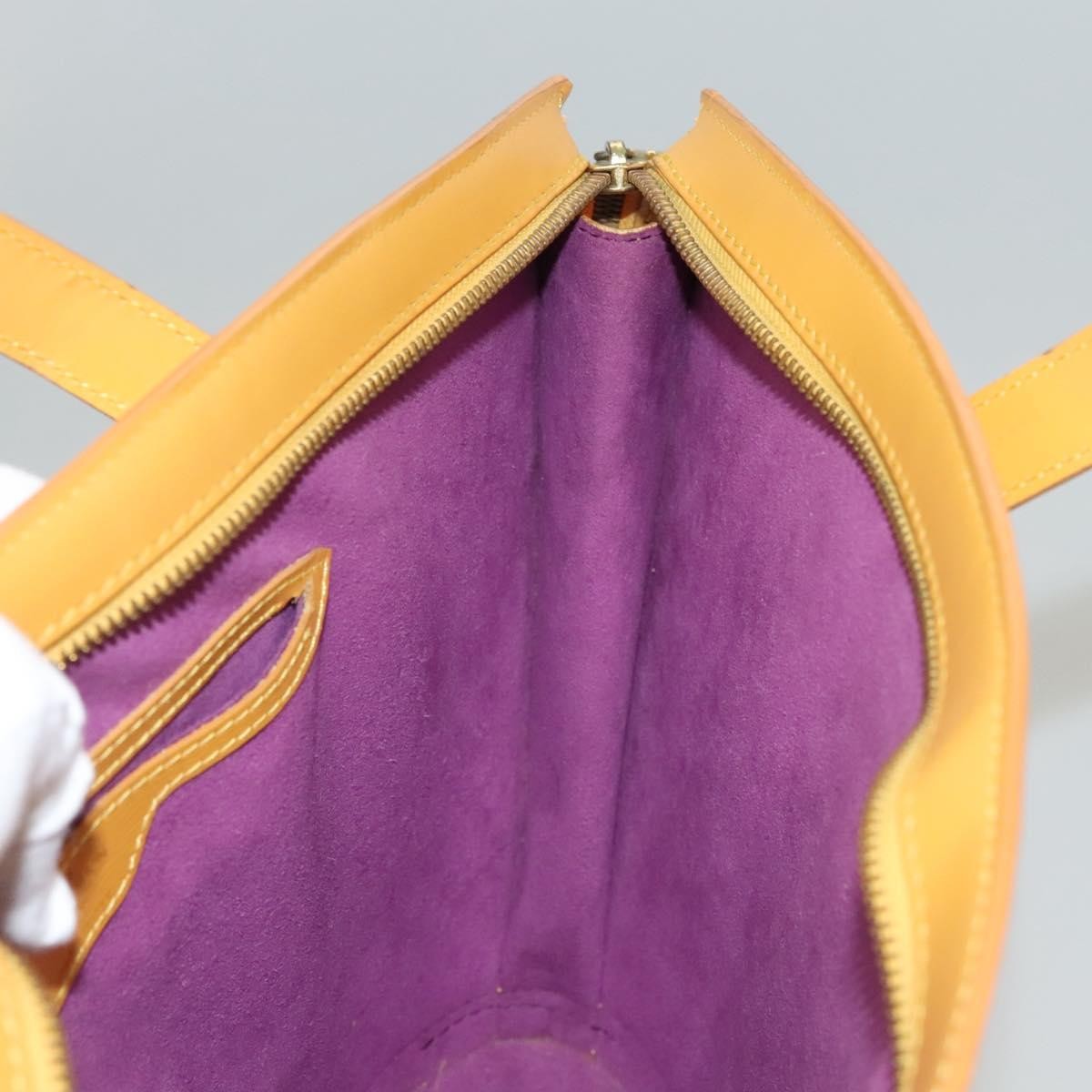 Louis Vuitton Saint Jacques Handbag Epi Leather, YELLOW, LEATHER, Handbag