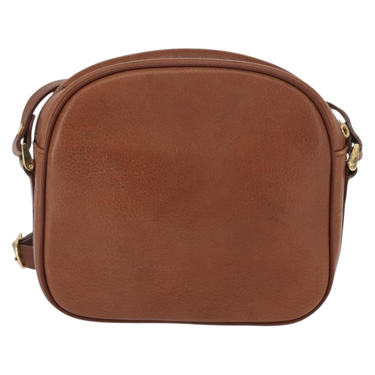 Burberry Vintage Shoulder Bag Leather, BROWN, LEATHER, Shoulder bag