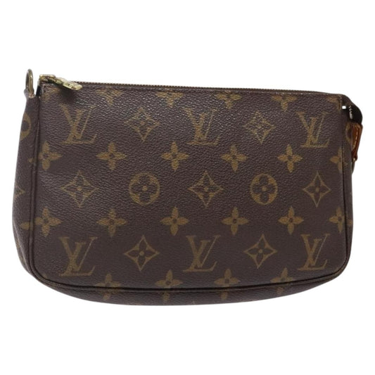 Louis Vuitton Pochette Accessoires Monogram Canvas, BROWN, CANVAS, Clutche & pouche