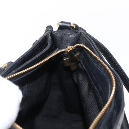 Salvatore Ferragamo Gancini handbag Nylon, BLACK, NYLON, Handbag