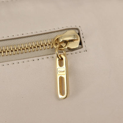 Chloe Vanessa Shoulder Bag Leather, ECRU, LEATHER, Shoulder bag
