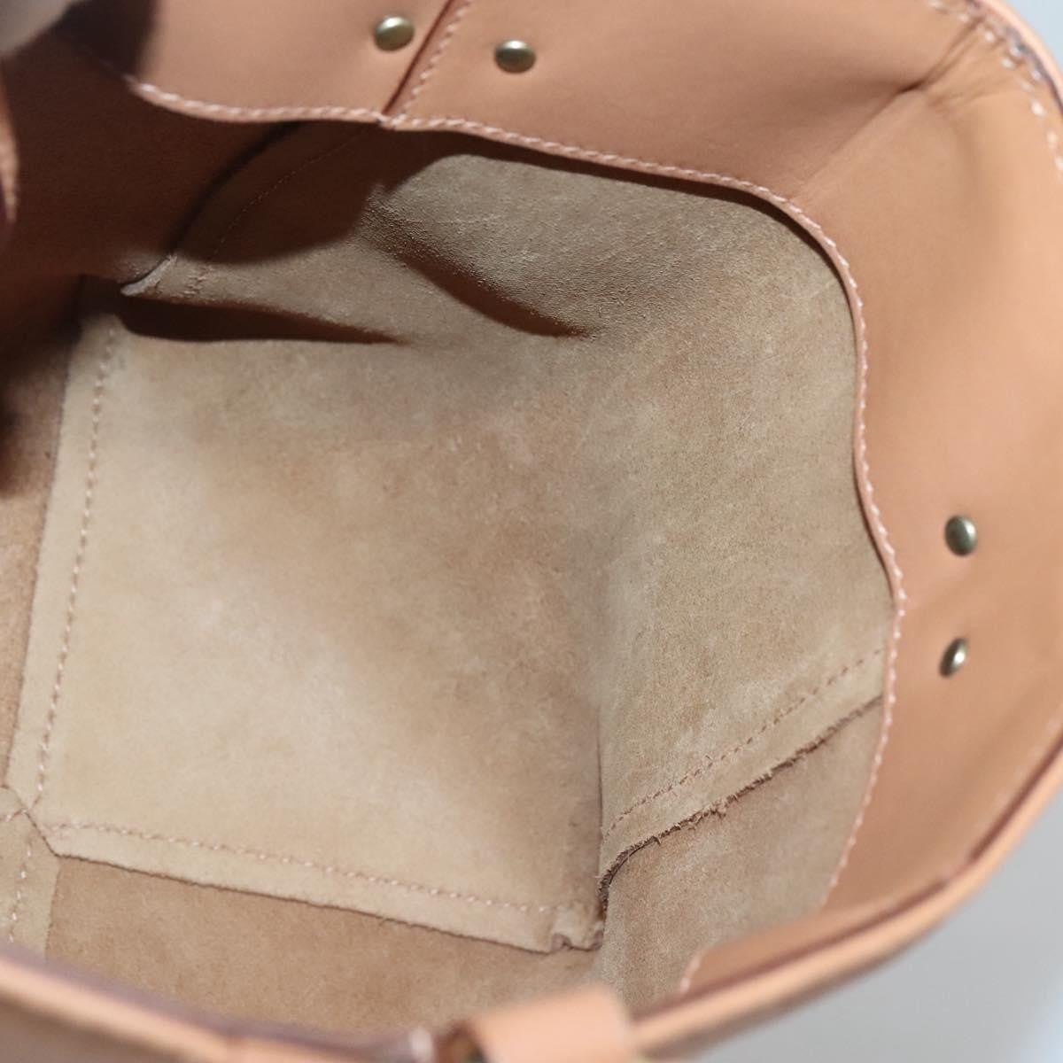 Gucci Vintage Handbag Leather, BEIGE, LEATHER, Handbag