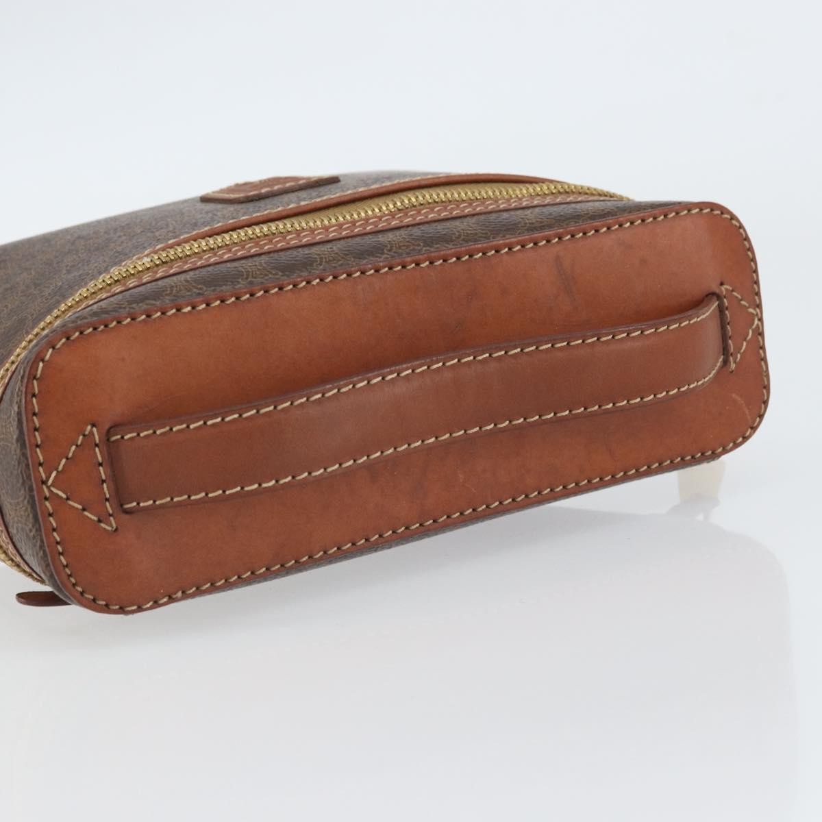 Celine Macadam Vanity Bag Canvas, BROWN, CANVAS, Clutche & pouche