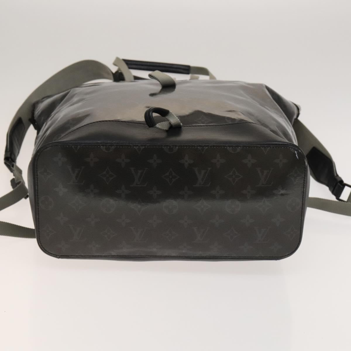 Louis Vuitton Zipped Tote Limited Edition Monogram Eclipse Glaze Canvas, BLACK, CANVAS, Backpack