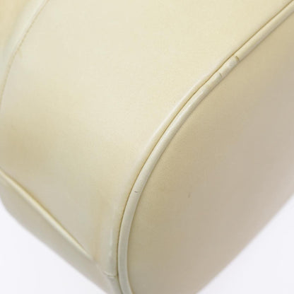 Chanel Vintage CC Drawstring Bucket Bag Lambskin, BEIGE, LEATHER, Shoulder bag