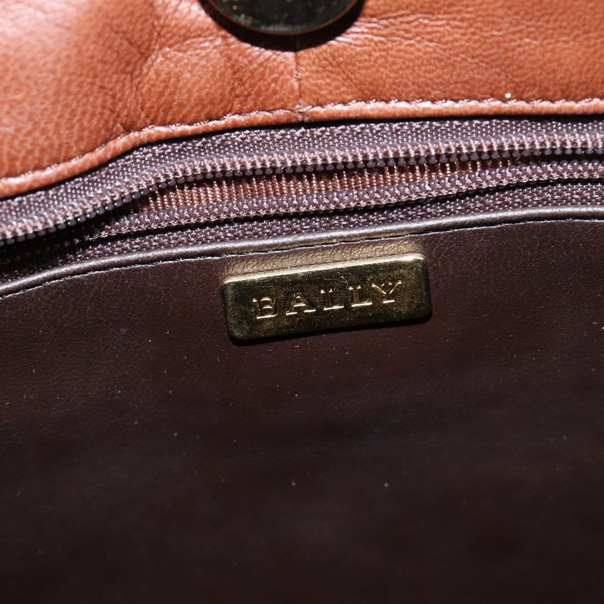 Bally Vintage Tote Bag Leather, BROWN, LEATHER, Tote bag