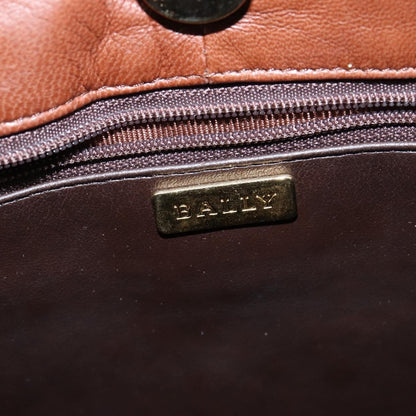 Bally Vintage Tote Bag Leather, BROWN, LEATHER, Tote bag
