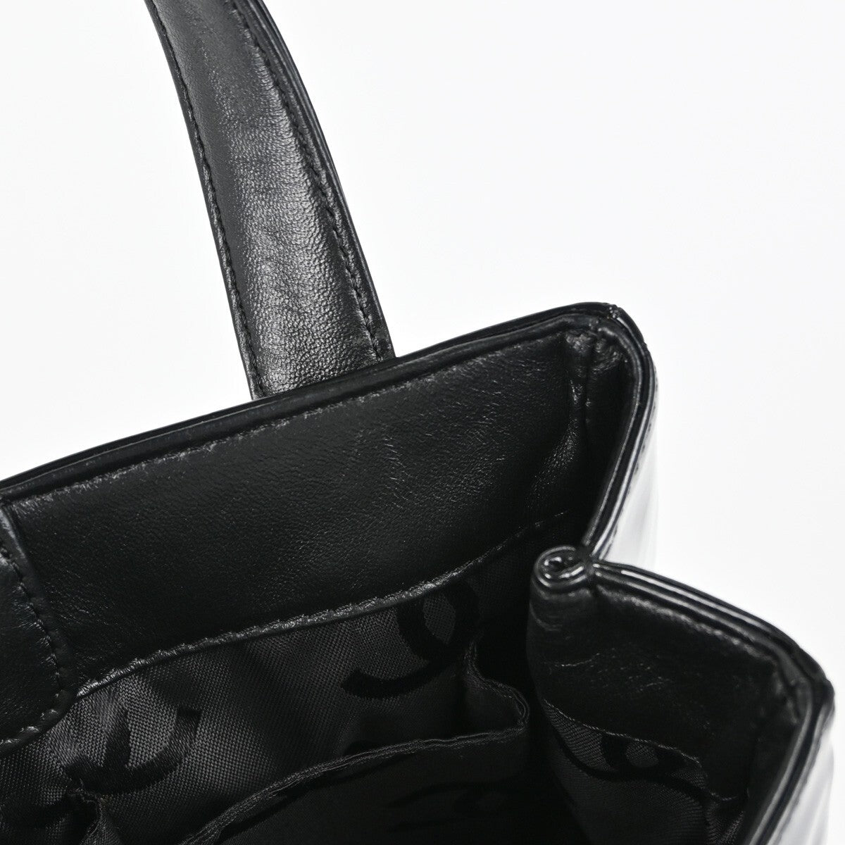 Chanel Triple CC Tote Patent, BLACK, PATENT_LEATHER, Handbag