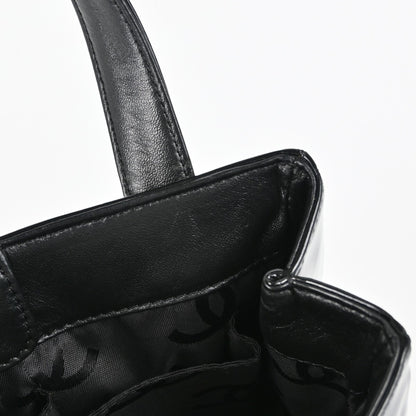 Chanel Triple CC Tote Patent, BLACK, PATENT_LEATHER, Handbag