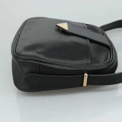 Saint Laurent Vintage Shoulder Bag Leather, BLACK, LEATHER, Shoulder bag