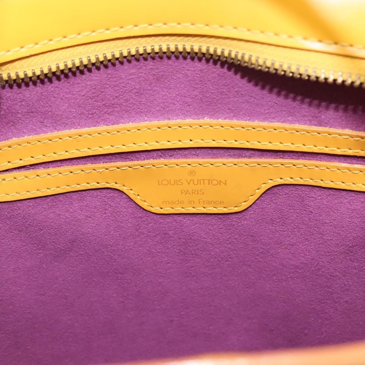 Louis Vuitton Saint Jacques Handbag Epi Leather, YELLOW, LEATHER, Handbag