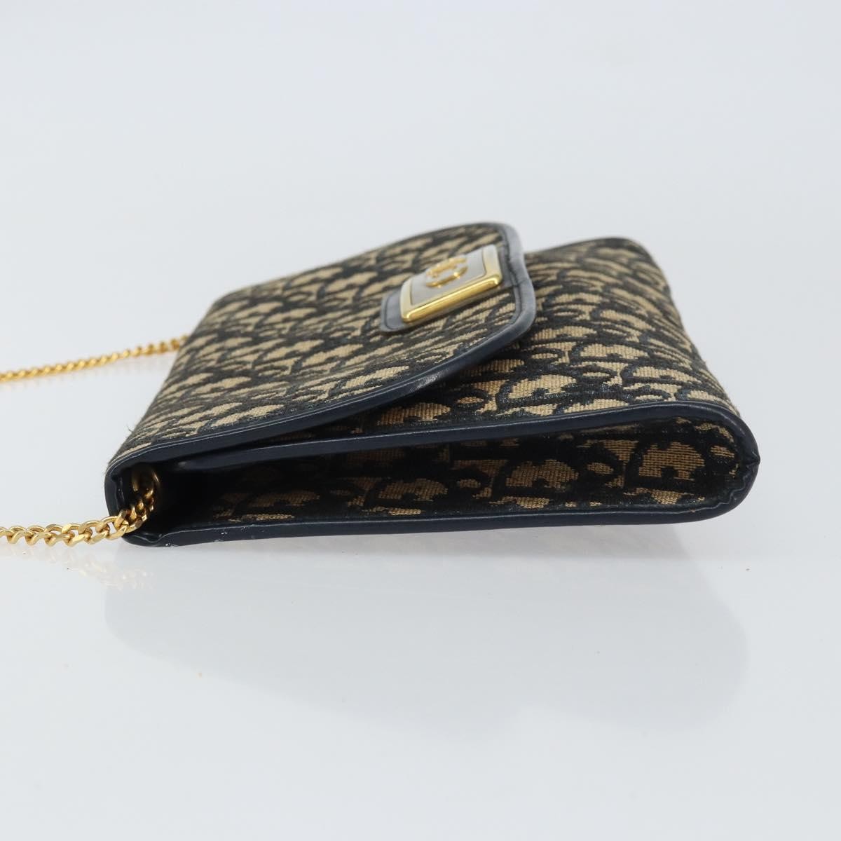 Christian Dior Vintage CD trotter Shoulder bag Canvas, NAVY, CANVAS, Shoulder bag