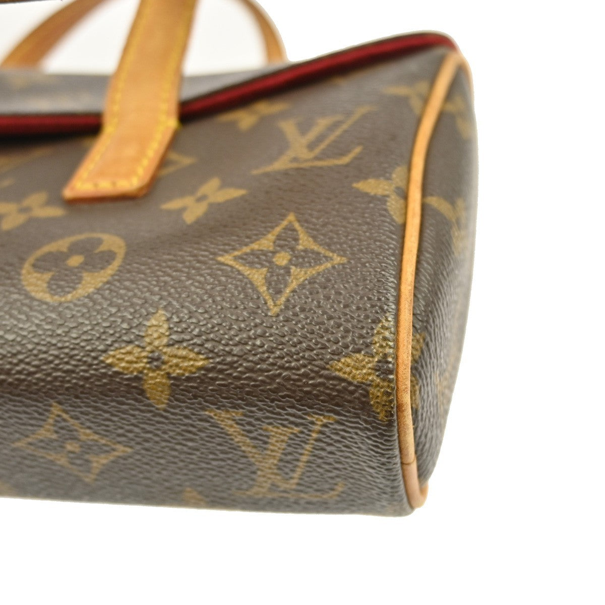 Louis Vuitton Sonatine Handbag Monogram Canvas, BROWN, CANVAS, Handbag