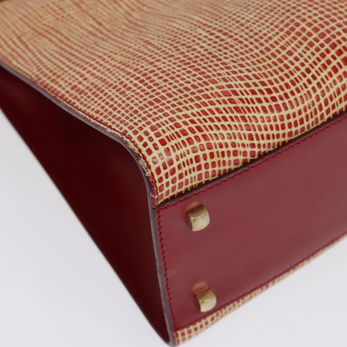 Salvatore Ferragamo Wanda Handbag Leather, RED, LEATHER, Handbag