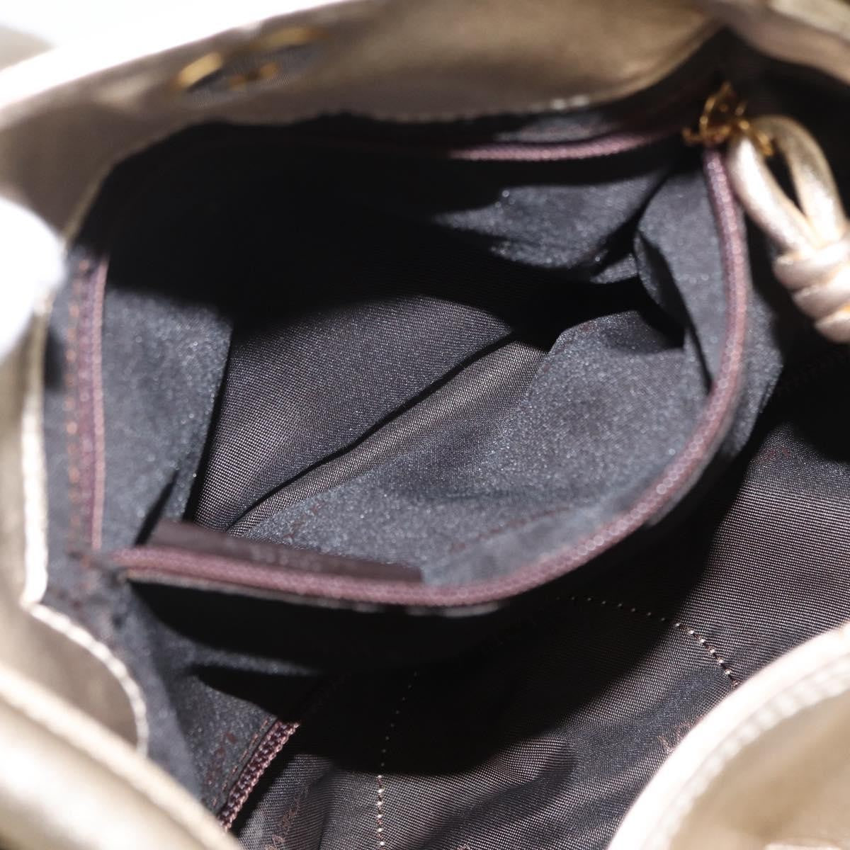 Loewe Aire Shoulder Bag Leather, GOLD, LEATHER, Shoulder bag