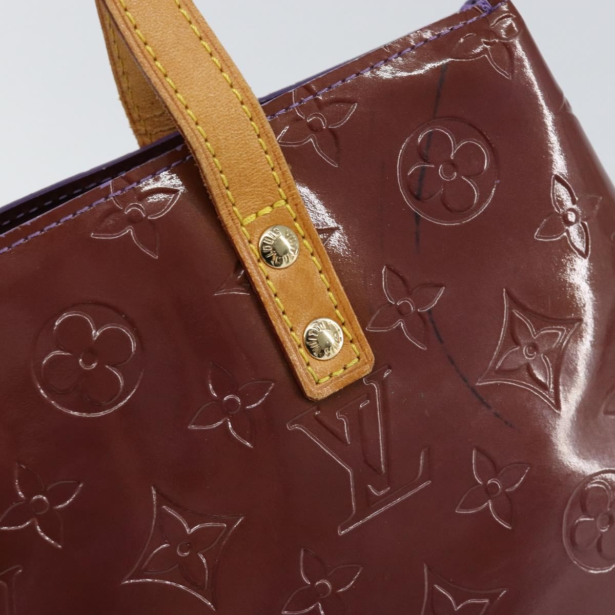 Louis Vuitton Reade Handbag Monogram Vernis, PURPLE, PATENT_LEATHER, Handbag
