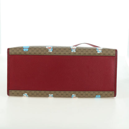 Gucci Doraemon Tote Printed Mini GG Coated Canvas, Beige, Canvas, Tote Bag