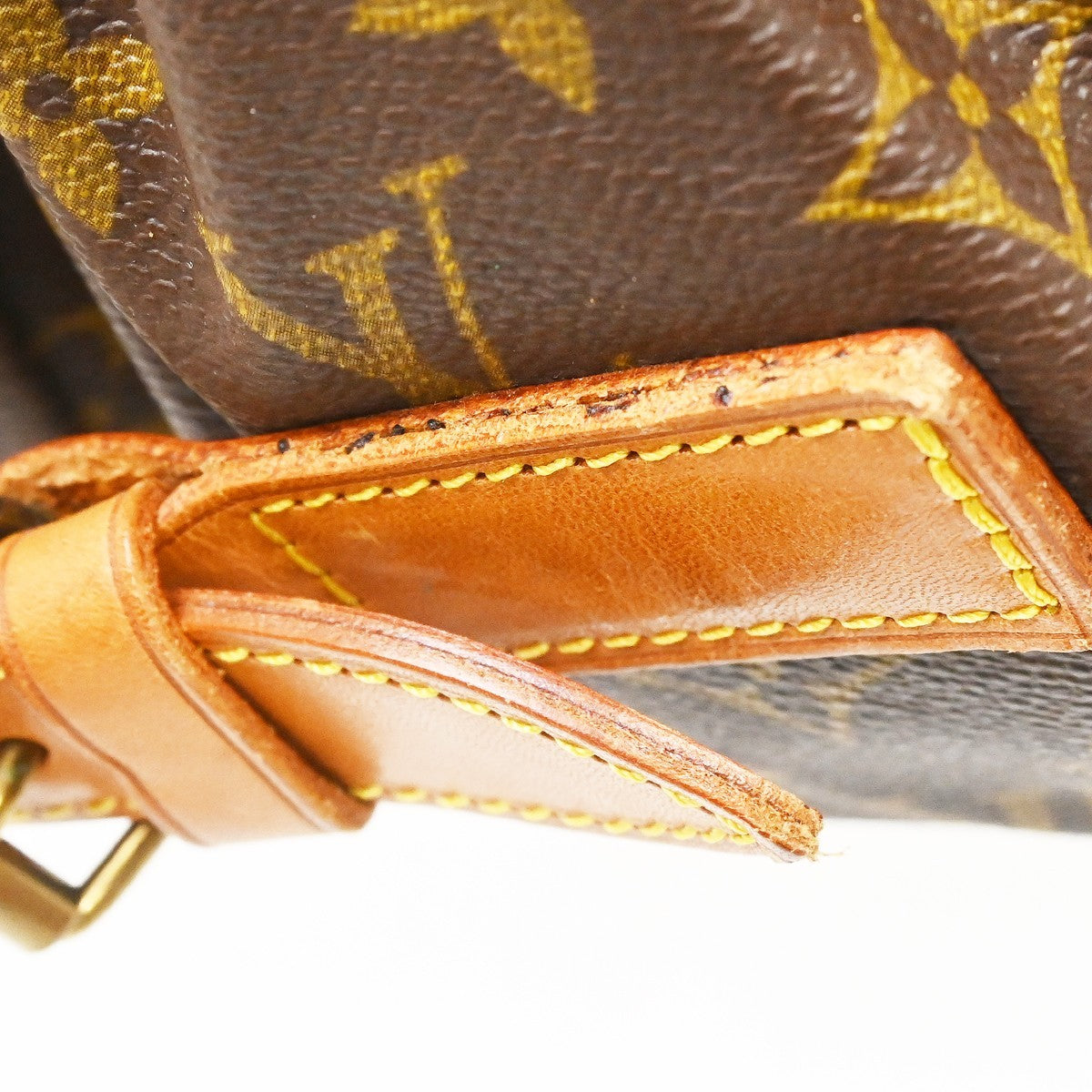 Louis Vuitton Saumur Handbag Monogram Canvas, Brown, Canvas, Shoulder Bag