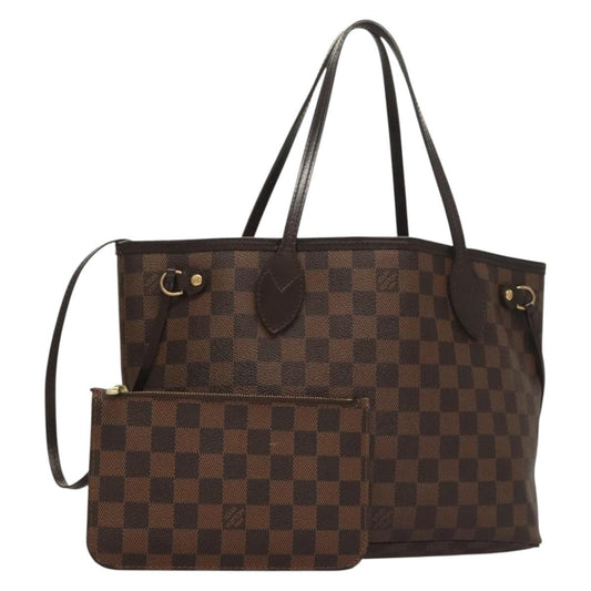 Louis Vuitton Neverfull Tote Damier, BROWN, CANVAS, Tote bag