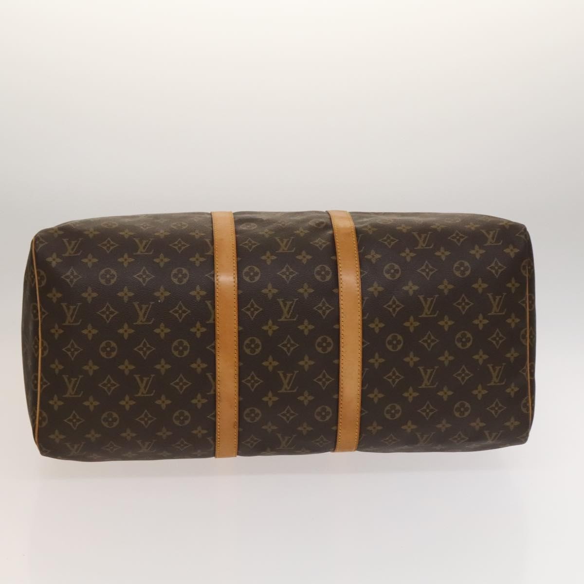 Louis Vuitton Keepall Bag Monogram Canvas, BROWN, CANVAS, Travel bag