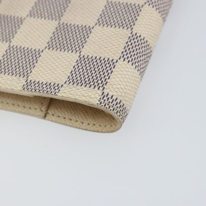 Louis Vuitton Agenda Cover Damier Azur, WHITE, CANVAS, Toiletry Case