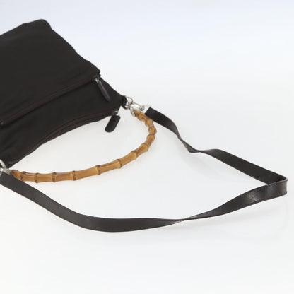 Gucci Vintage Handbag Nylon, BROWN, NYLON, Handbag