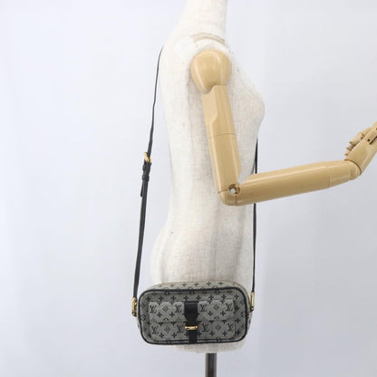 Louis Vuitton Juliette Crossbody Bag Mini Lin, BLUE, CANVAS, Shoulder bag