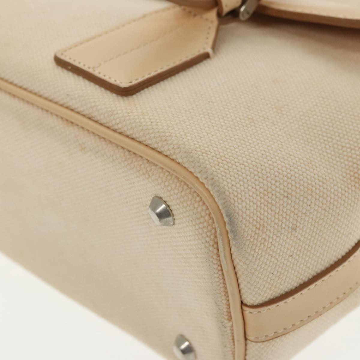 Burberry Vintage Handbag Canvas, BEIGE, CANVAS, Handbag