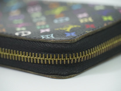 Louis Vuitton Zippy Wallet NM Monogram Multicolor Canvas, BLACK, CANVAS, Wallets