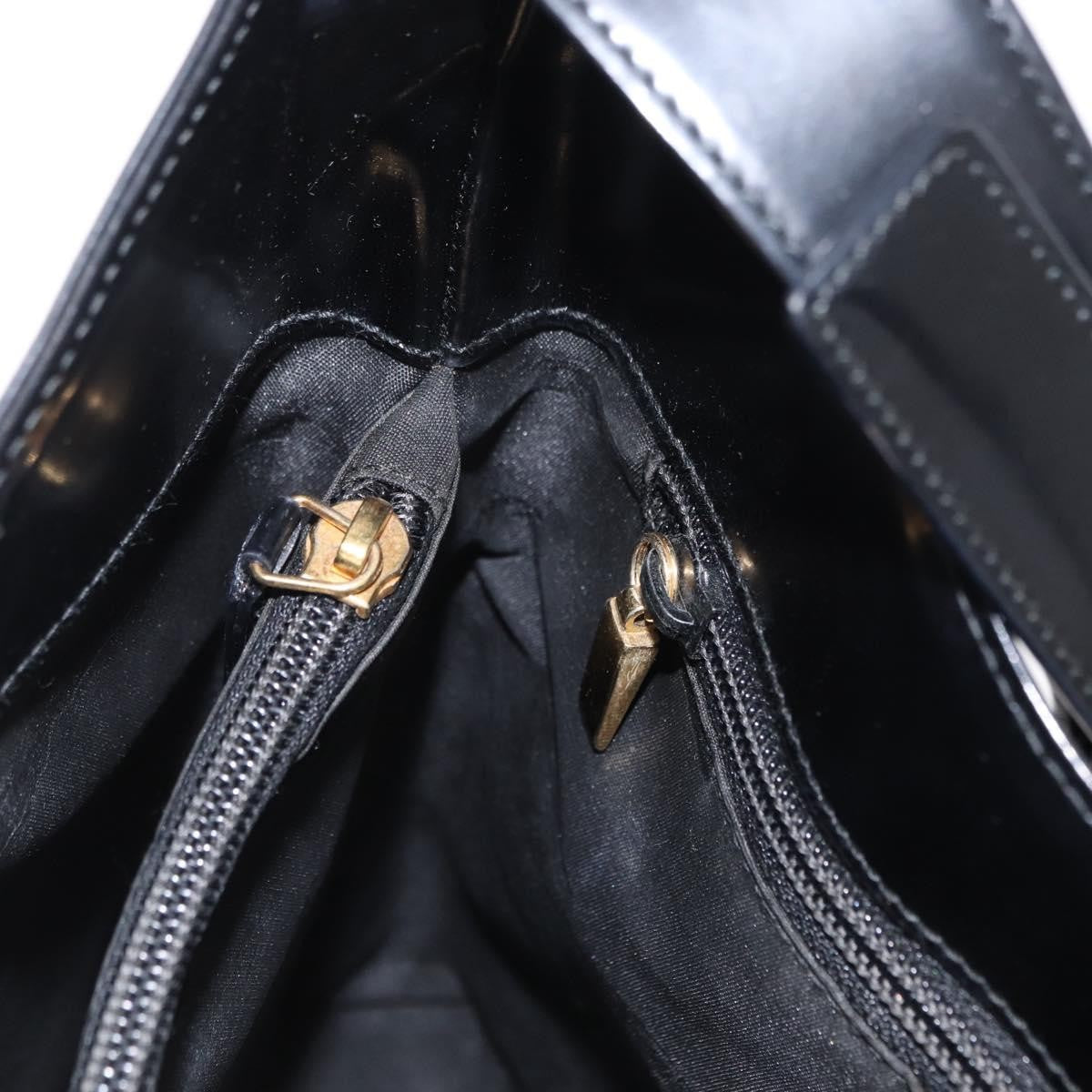 Salvatore Ferragamo Gancini Shoulder Bag Leather, BLACK, LEATHER, Shoulder bag