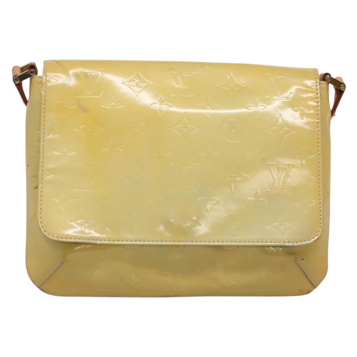 Louis Vuitton Thompson Street Handbag Monogram Vernis, BEIGE, PATENT_LEATHER, Shoulder bag