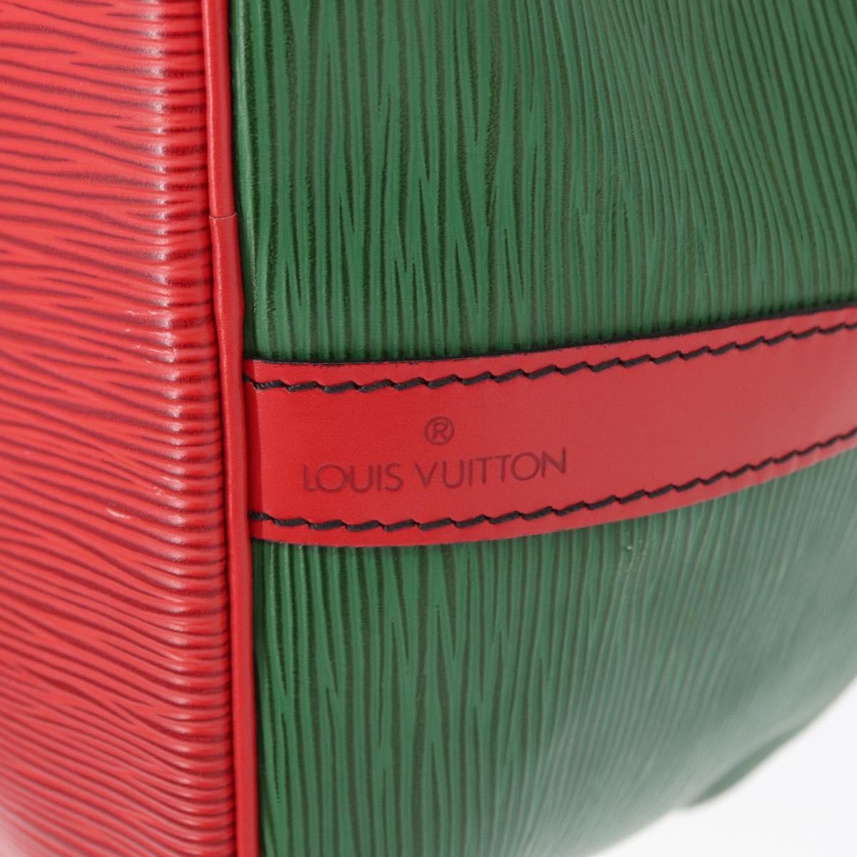 Louis Vuitton Bicolor Petit Noe Handbag Epi Leather, GREEN, LEATHER, Shoulder bag