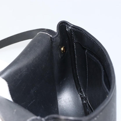 Christian Dior Vintage Honeycomb Flap Crossbody Bag Canvas and Leather, BLACK, CANVAS, Shoulder bag