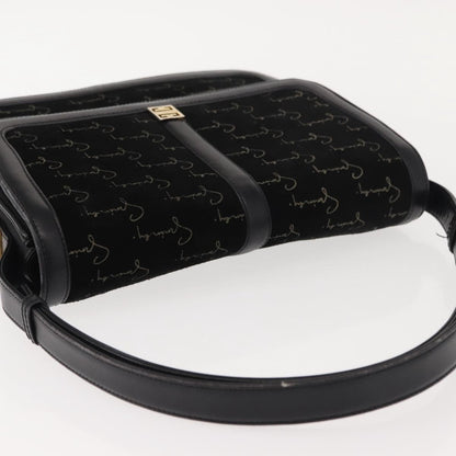 Givenchy Vintage 4G shoulder bag Suede, BLACK, SUEDE, Shoulder bag